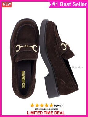Genuine Suede Leather Loafers Chunky Lug Sole Slip On Moc Toe Comfort Work Shoes